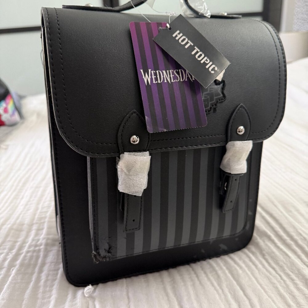 NWT! Wednesday Nevermore Mini Backpack (Hot Topic)